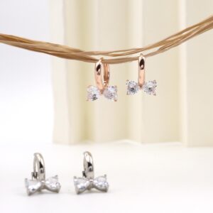 Bow Hoop Earrings