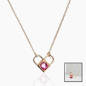 Detachable Heart Lock Necklace