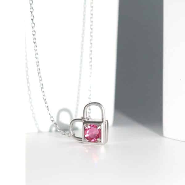 Detachable Heart Lock Necklace 4