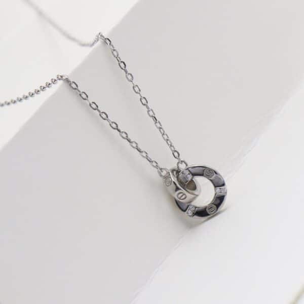 Interlock Circle Necklace 2