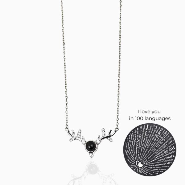 Language of Love Reindeer Projection Necklace 1