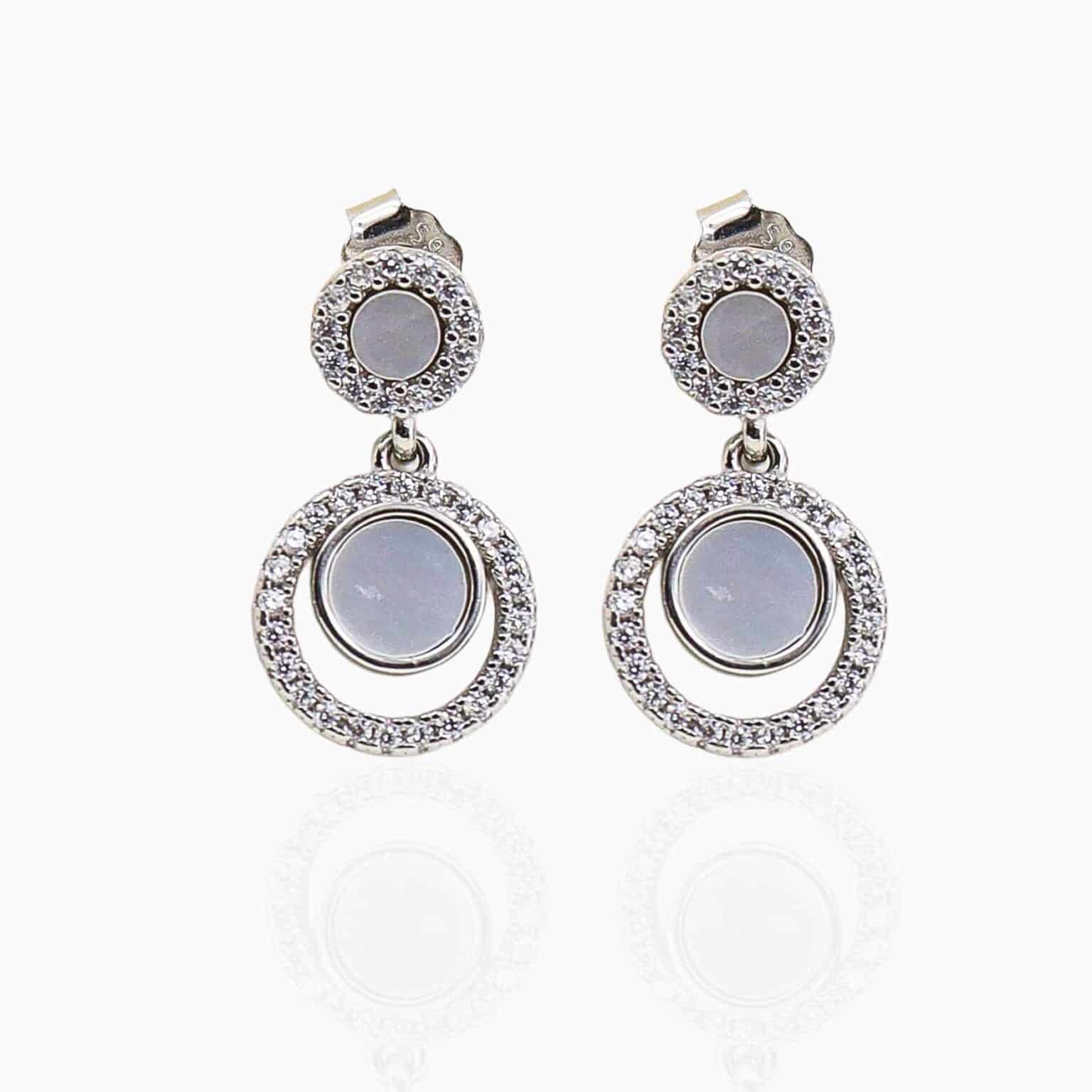 Mother Of Pearl Drop Earrings Nash Jewellery