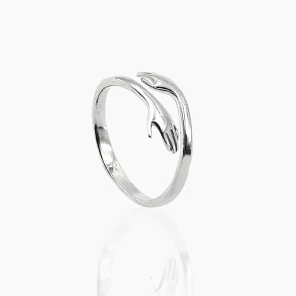 Silver Hug Ring 1