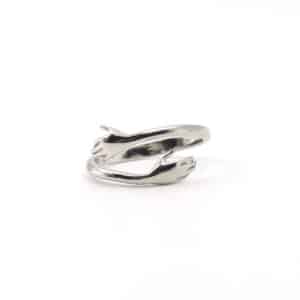 Silver Adjustable Hug Ring