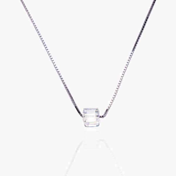 Mini Crystal Cube Necklace 1