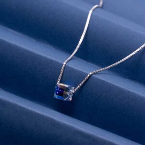 Mini Crystal Cube Necklace 2